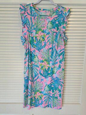 Lilly Pulitzer Laina T Shirt Dress, Mandevilla Baby Hip Nautic, New, Size Large